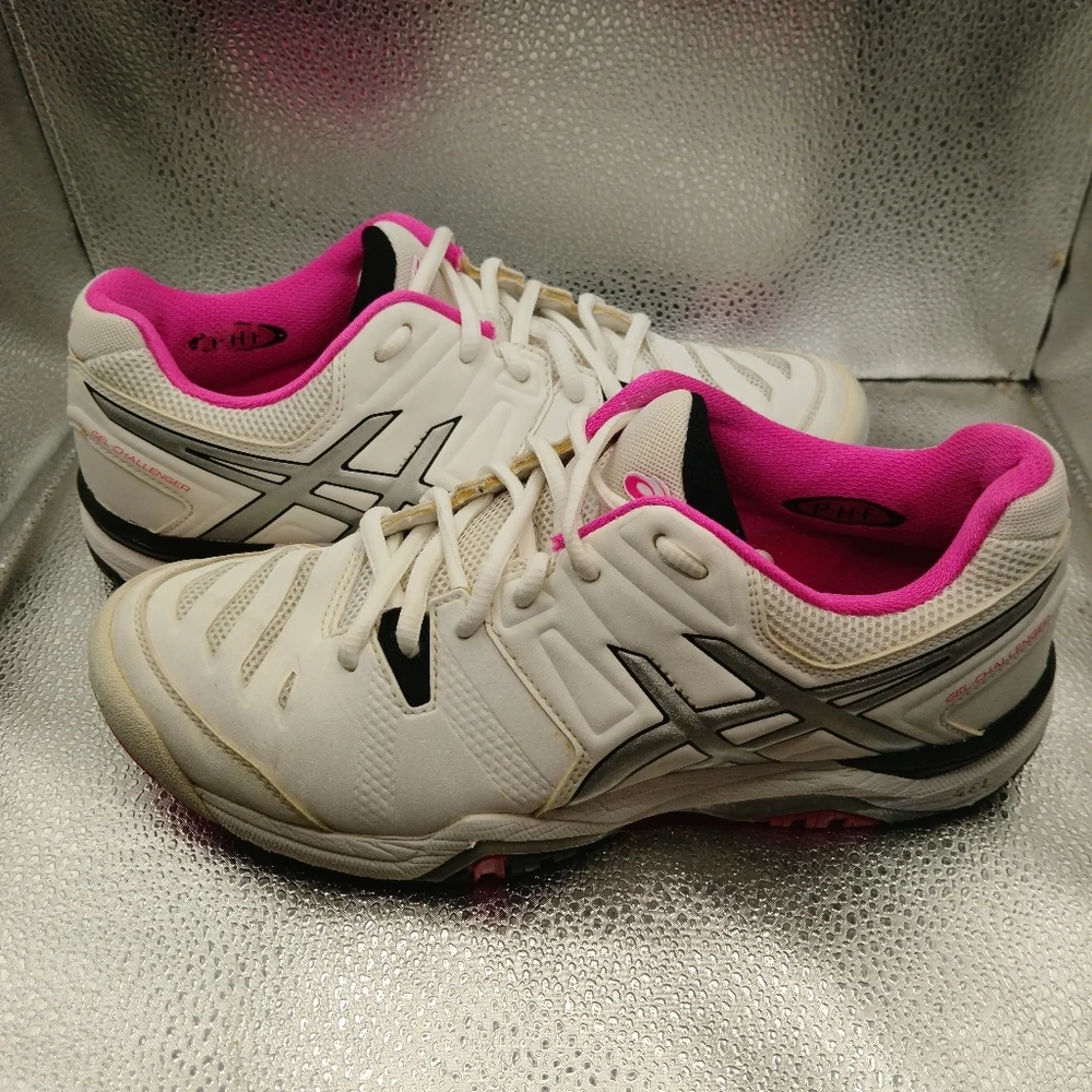 Asics White & Pink  Athletic Sneakers Women's Size 9